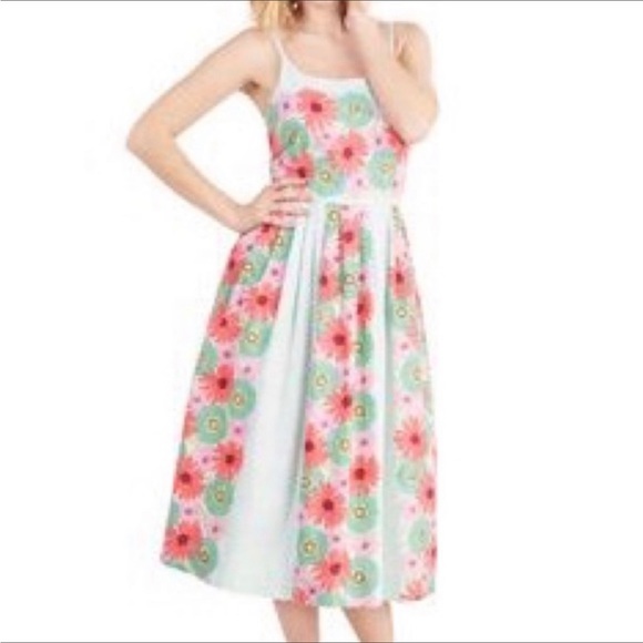 BEA & DOT BY MODCLOTH FLORAL VINTAGE INSPIRED  FLORAL PRINT DRESS SIZE X… TWEE - Picture 2 of 16
